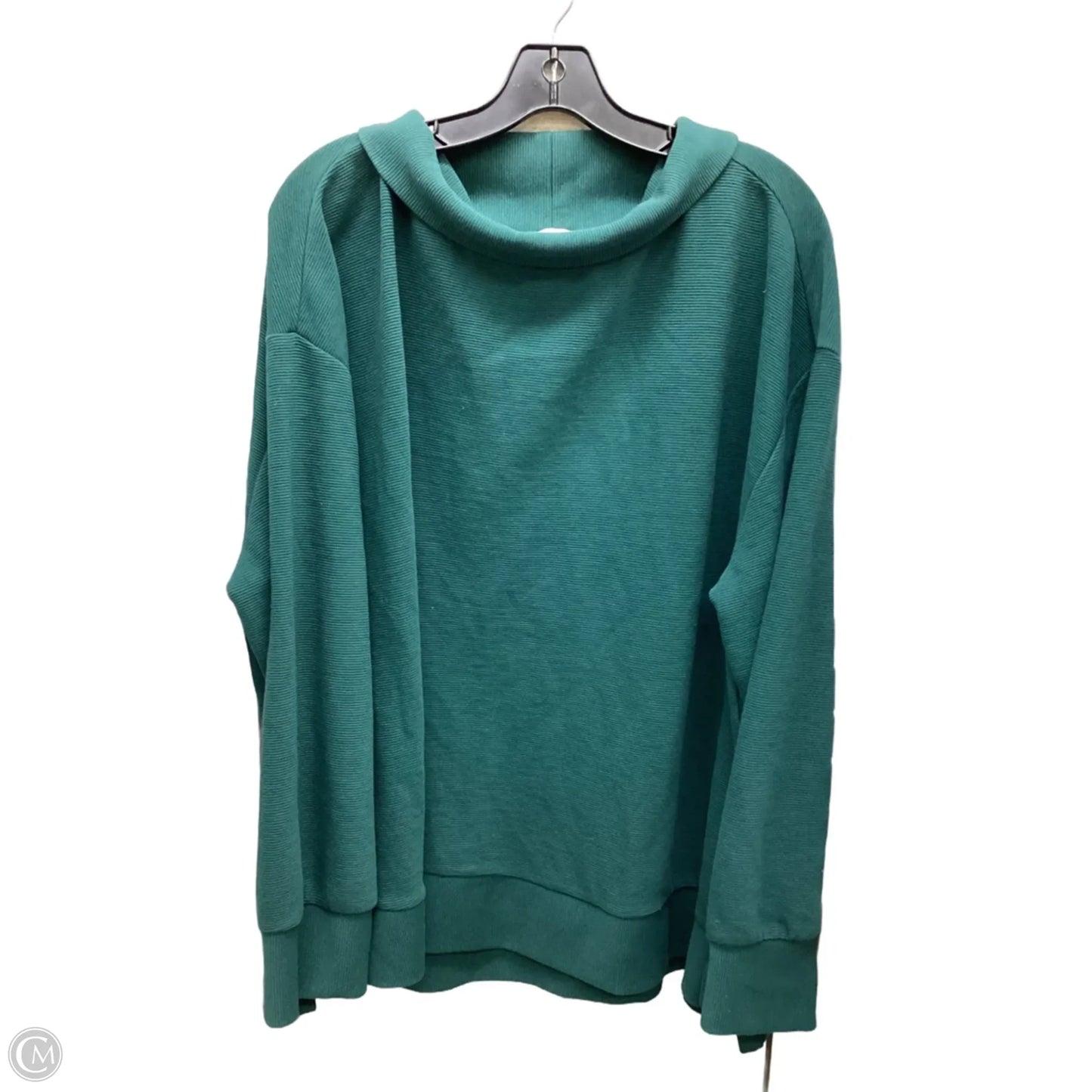 Top Long Sleeve By Wonderly In Green, Size: 2x