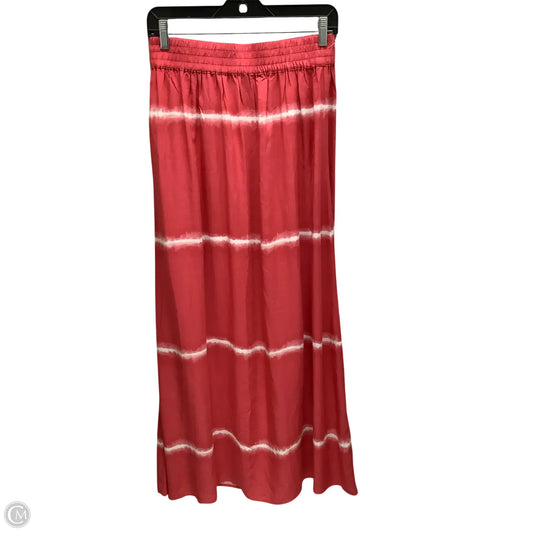 Skirt Maxi By Chicos In Pink & White, Size: S