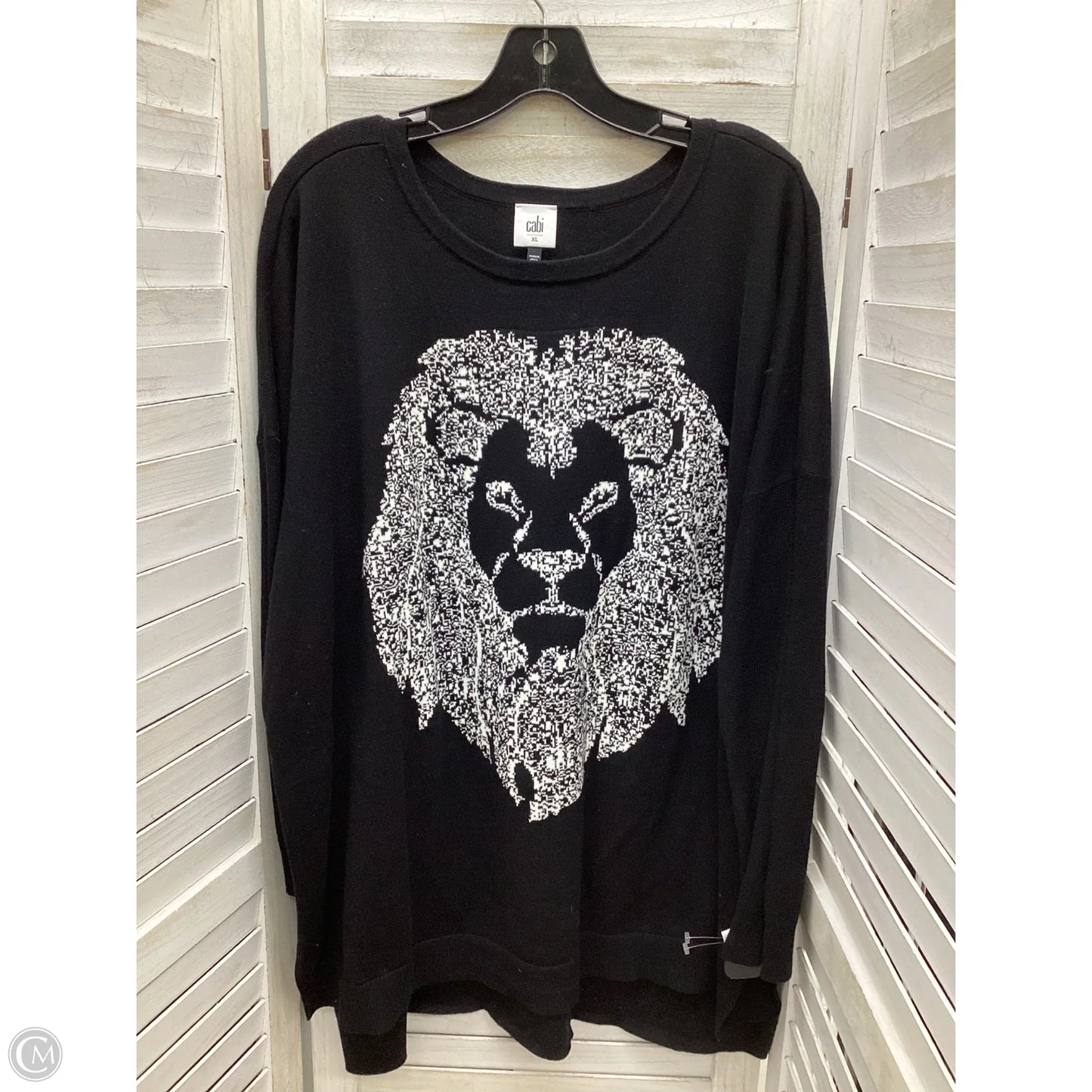 Top Long Sleeve By Cabi In Black, Size: Xl