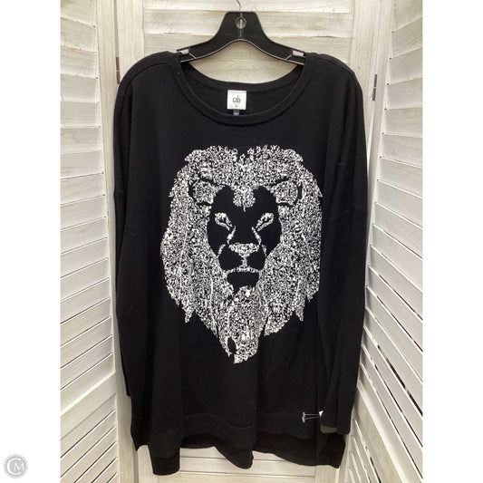 Top Long Sleeve By Cabi In Black, Size: Xl