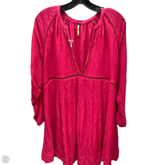 Dress Casual Midi By Free People In Pink, Size: L