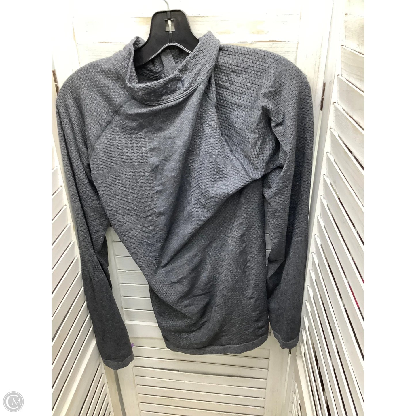 Athletic Sweatshirt Crewneck By Adidas In Grey, Size: L