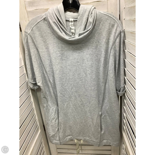 Athletic Top Short Sleeve By Lululemon In Grey, Size: 8