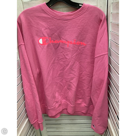Sweatshirt Crewneck By Champion In Pink, Size: Xl