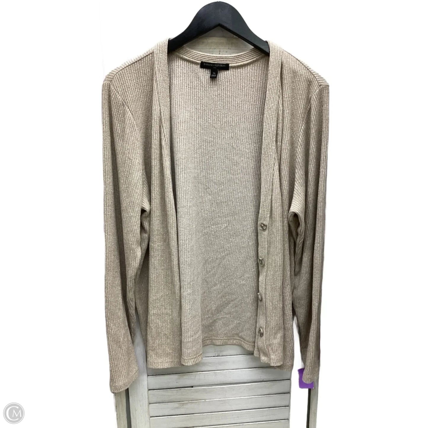 Cardigan By Banana Republic In Tan, Size: Xl