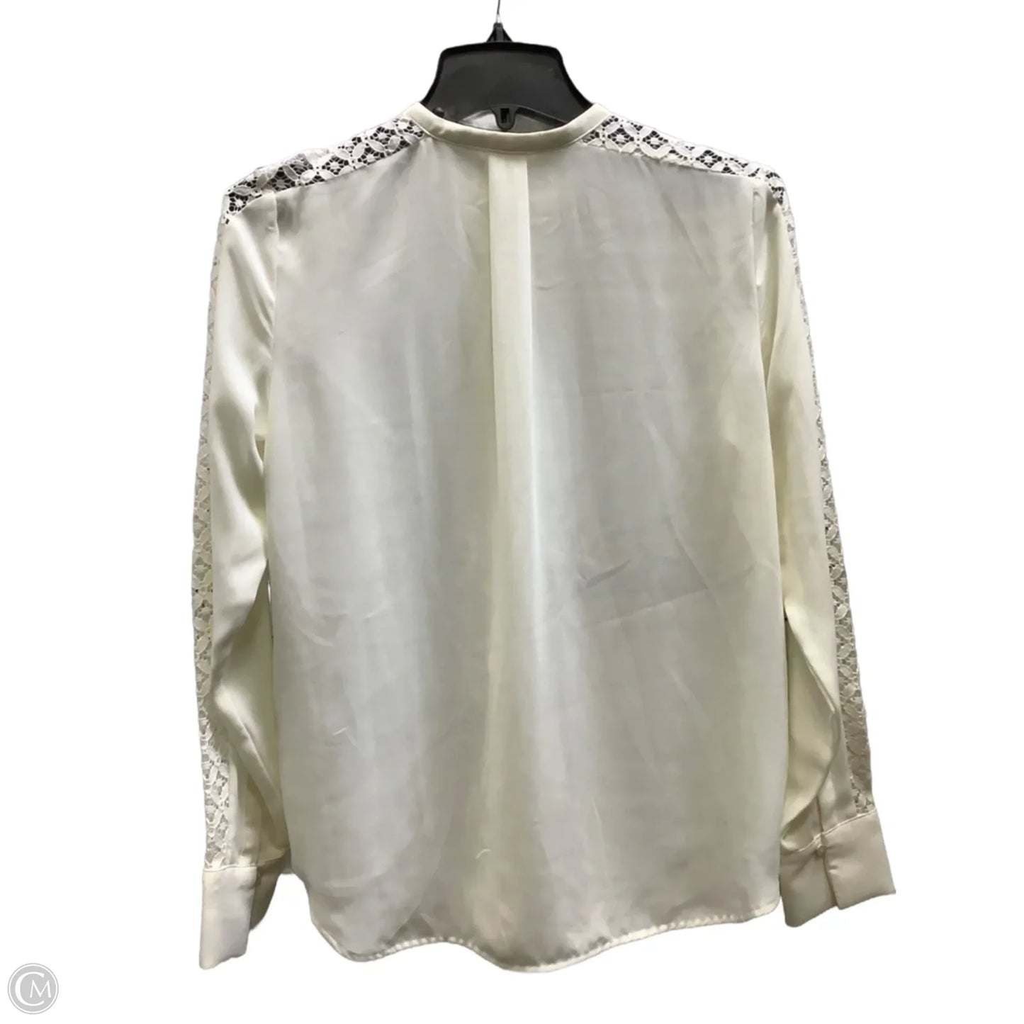 Top Long Sleeve By H&m In Ivory, Size: 4