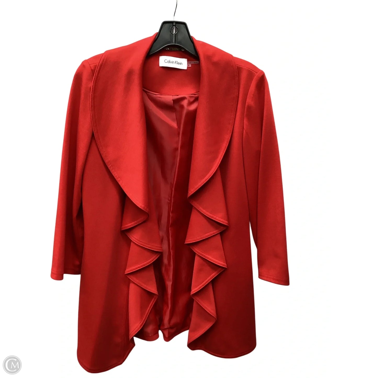 Blazer By Calvin Klein In Red, Size: 2