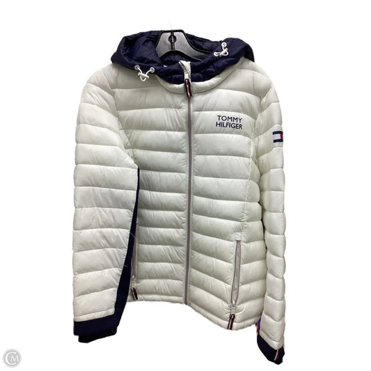 Jacket Puffer & Quilted By Tommy Hilfiger In Multi-colored, Size: M
