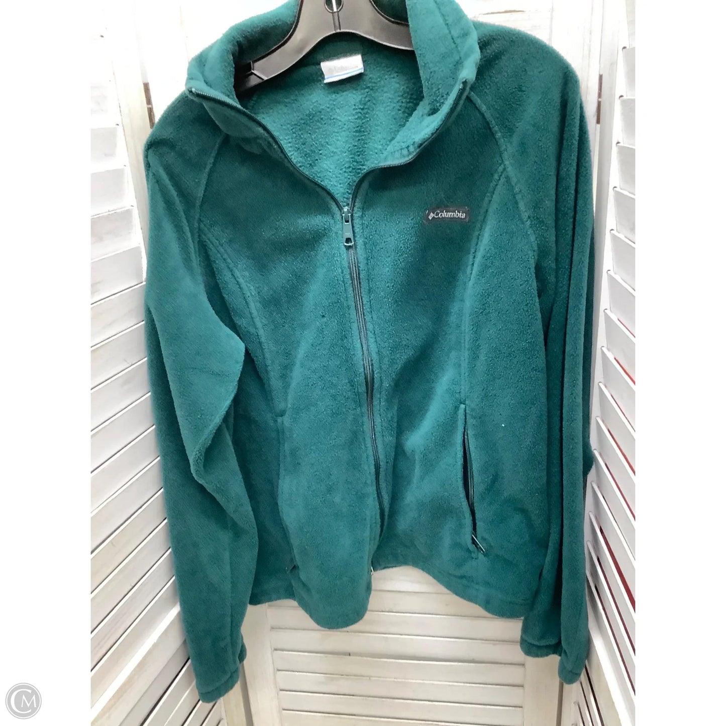 Jacket Fleece By Columbia In Green, Size: Xl