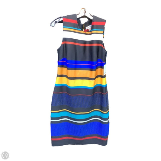 Dress Casual Midi By Calvin Klein In Multi-colored, Size: 10