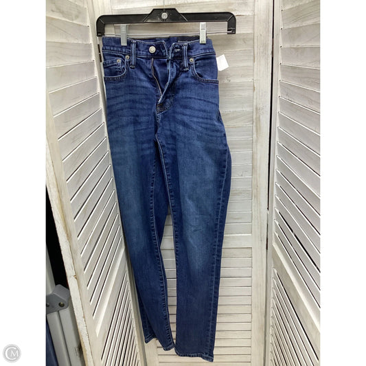 Jeans Straight By Abercrombie And Fitch In Blue Denim, Size: 6