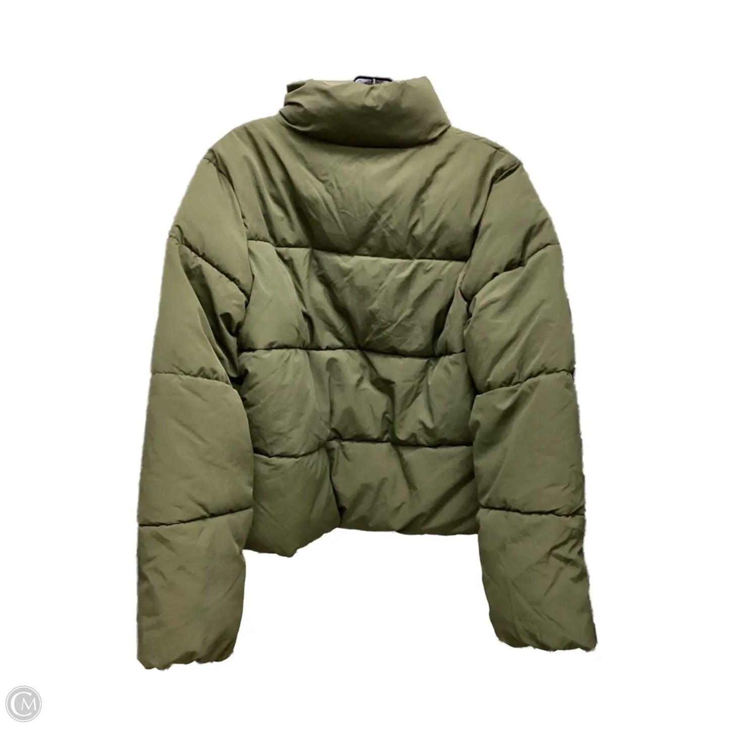 Coat Puffer & Quilted By H&m In Green, Size: M