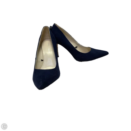 Shoes Heels Kitten By Marc Fisher In Navy, Size: 5.5