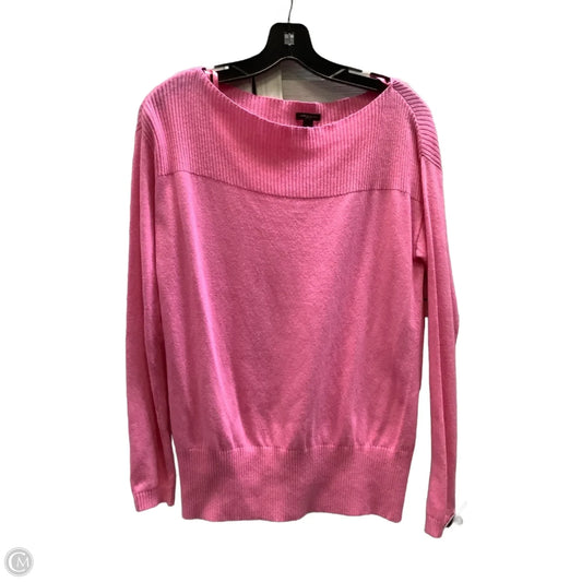Top Long Sleeve By Ann Taylor In Pink, Size: S