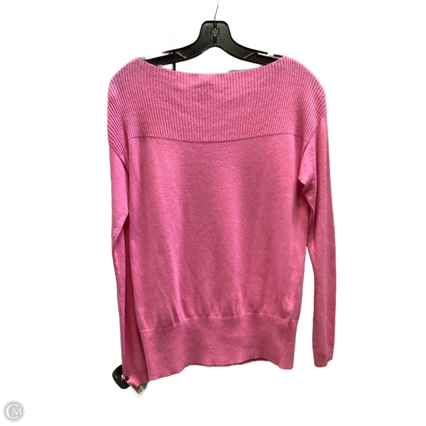 Top Long Sleeve By Ann Taylor In Pink, Size: S