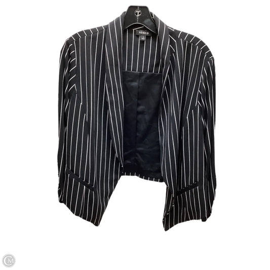 Blazer By Torrid In Striped Pattern, Size: 1x