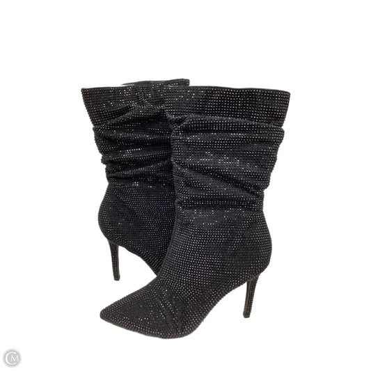 Boots Mid-calf Heels By Thalia Sodi In Black, Size: 9