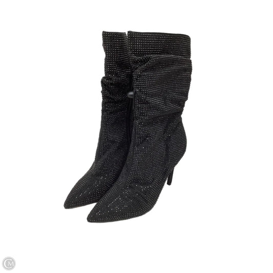 Boots Mid-calf Heels By Thalia Sodi In Black, Size: 9