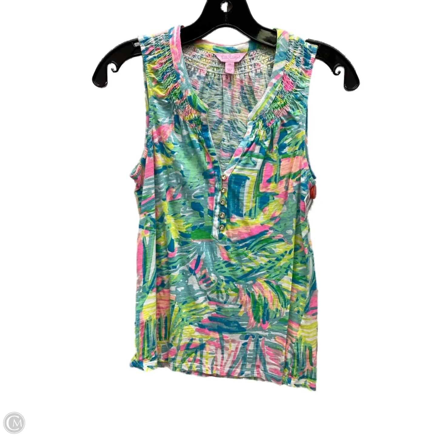 Top Sleeveless Designer By Lilly Pulitzer In Multi-colored, Size: Xs