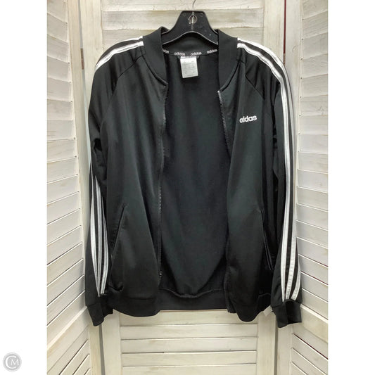 Athletic Jacket By Adidas In Black, Size: M