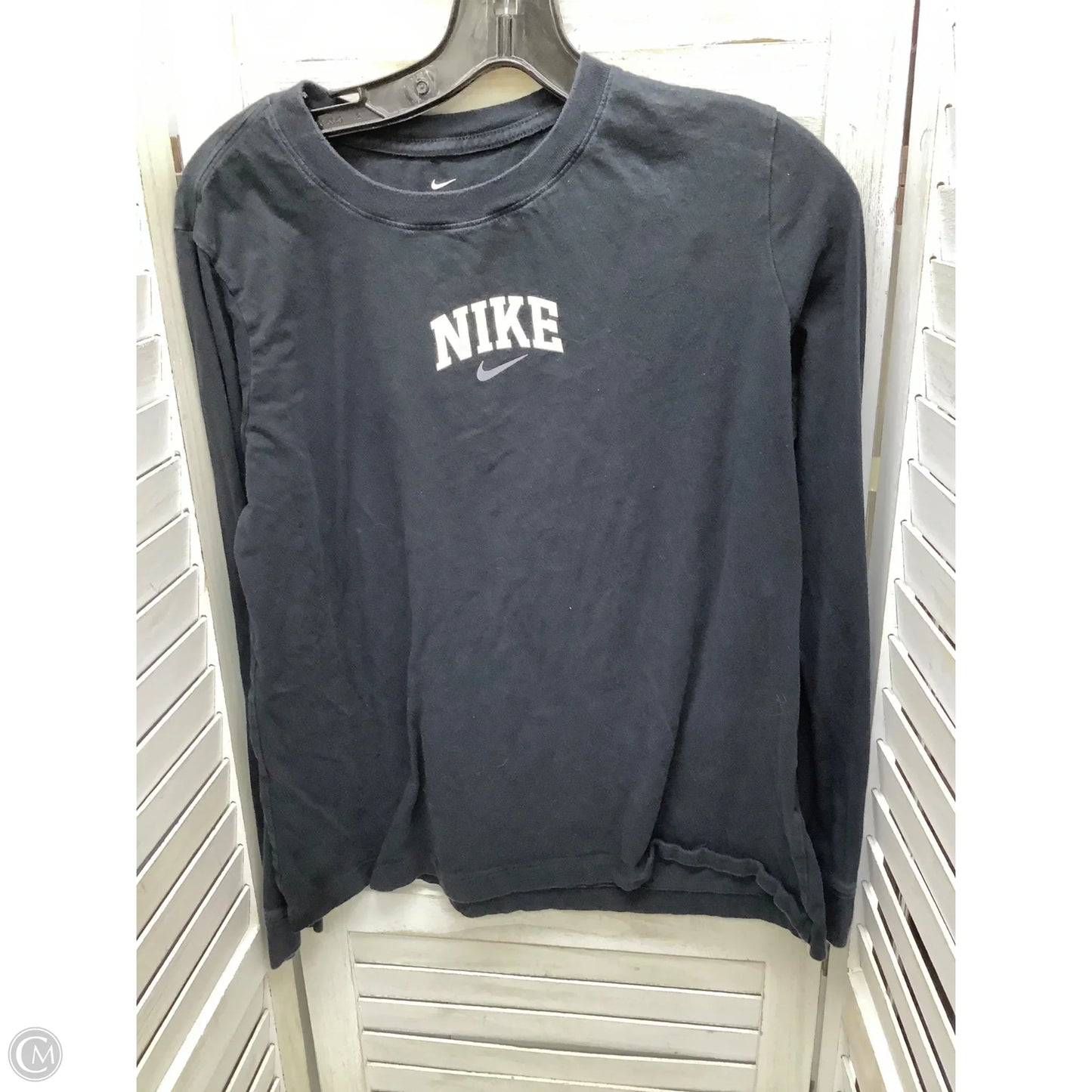 Top Long Sleeve By Nike In Black, Size: L