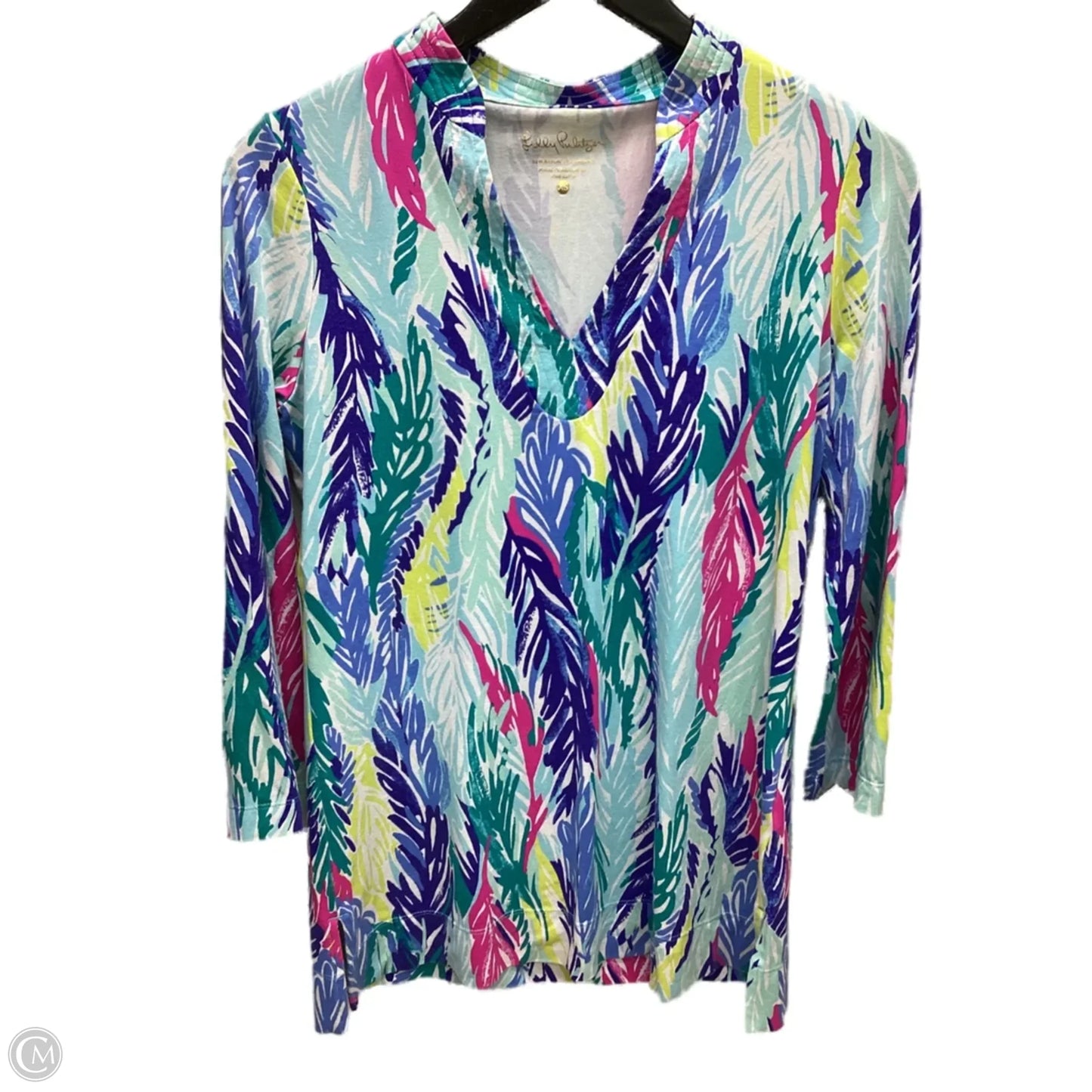 Top Long Sleeve Designer By Lilly Pulitzer In Multi-colored, Size: Xs