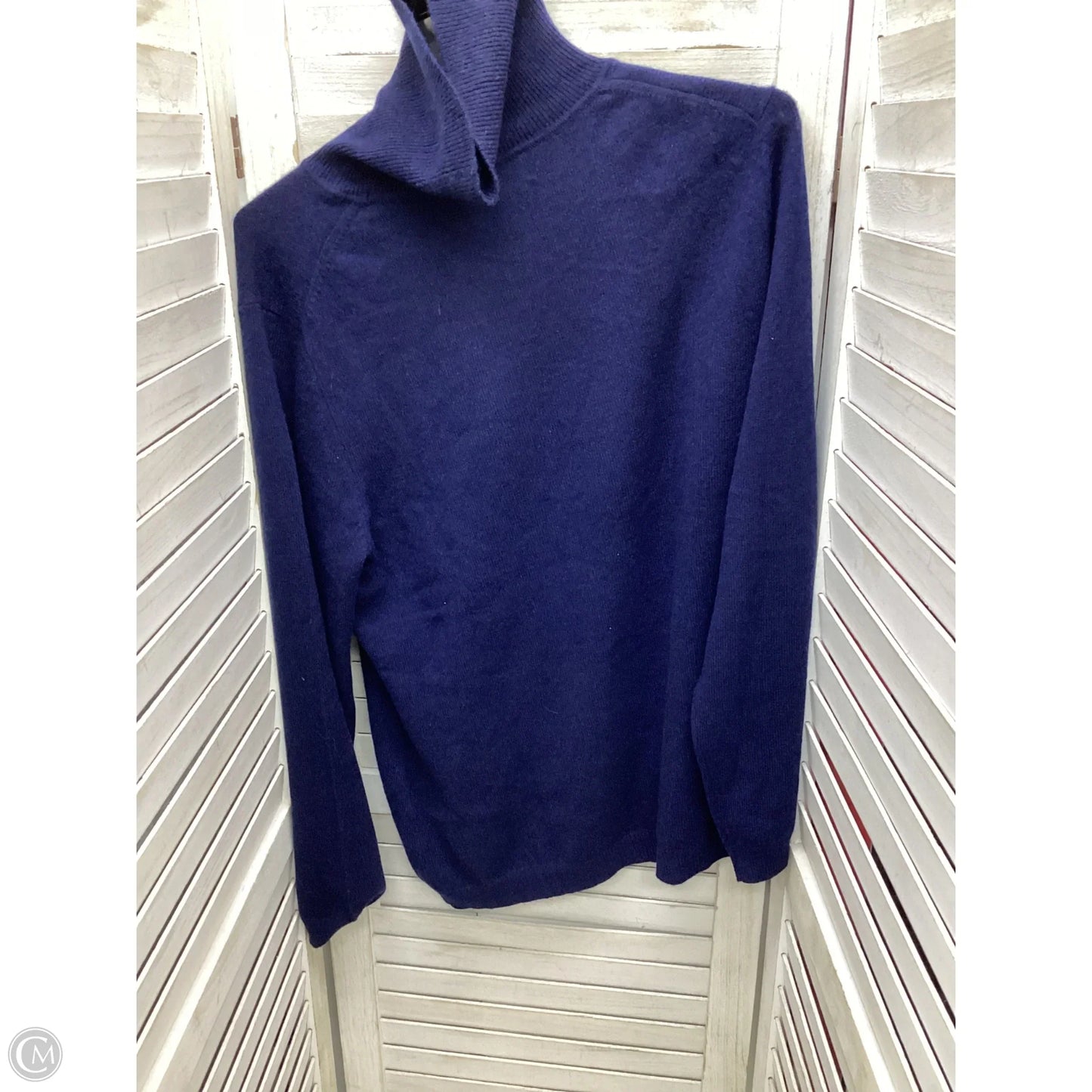 Top Long Sleeve By Clothes Mentor In Navy, Size: Xl