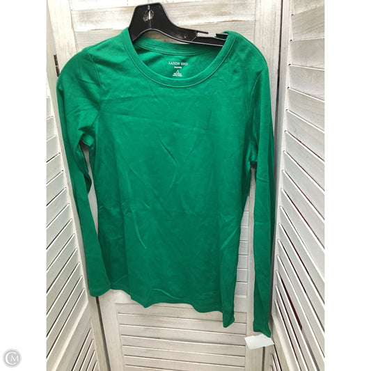 Top Long Sleeve By Lands End In Green, Size: S