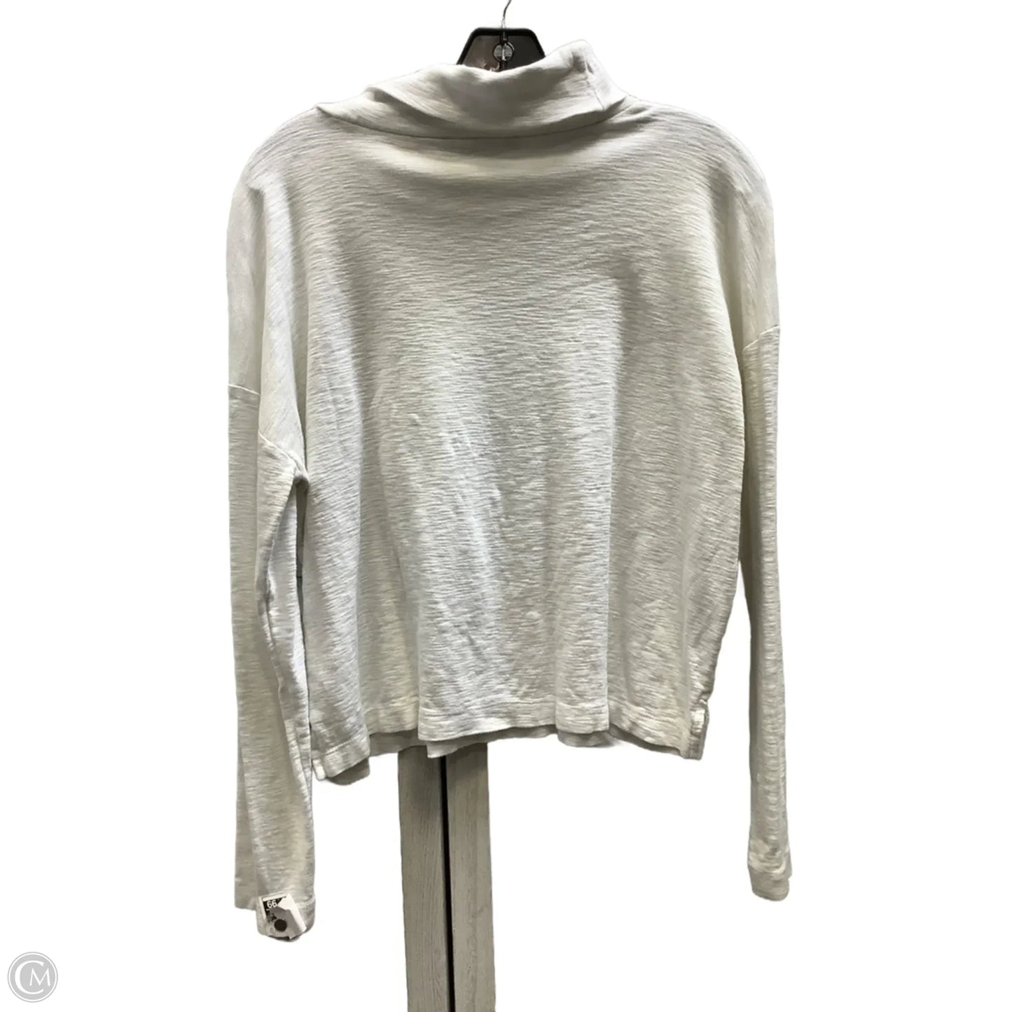 Top Long Sleeve By Banana Republic In White, Size: S