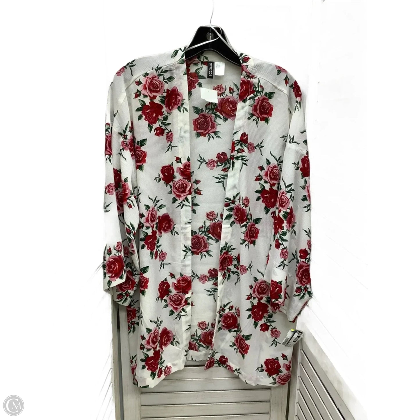 Cardigan By H&m In Floral Print, Size: M