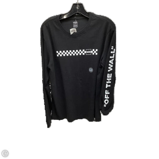 Top Long Sleeve By Vans In Black, Size: M