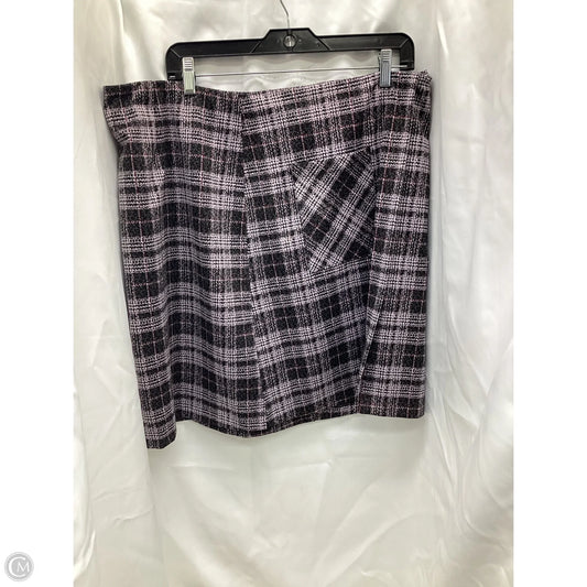 Skirt Midi By Cato In Plaid Pattern, Size: Xl