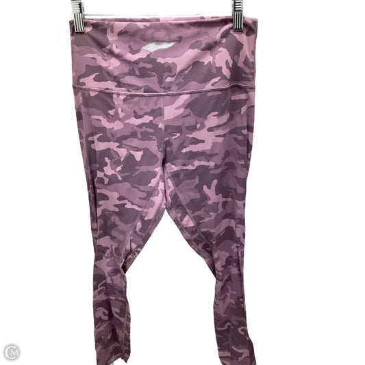 Athletic Leggings By Lululemon In Camouflage Print, Size: 8