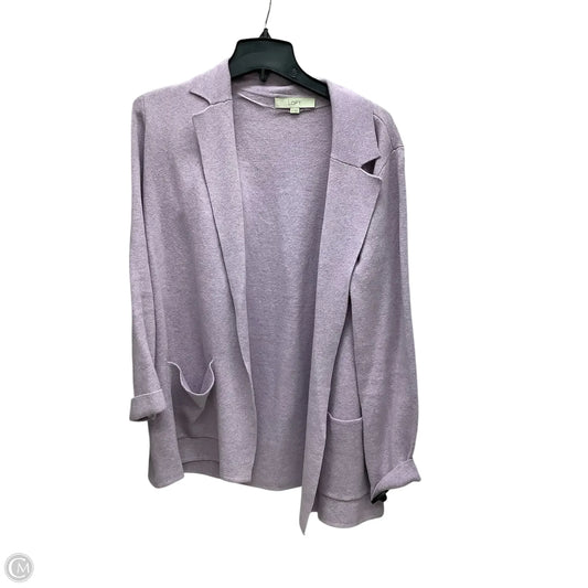 Cardigan By Loft In Purple, Size: M