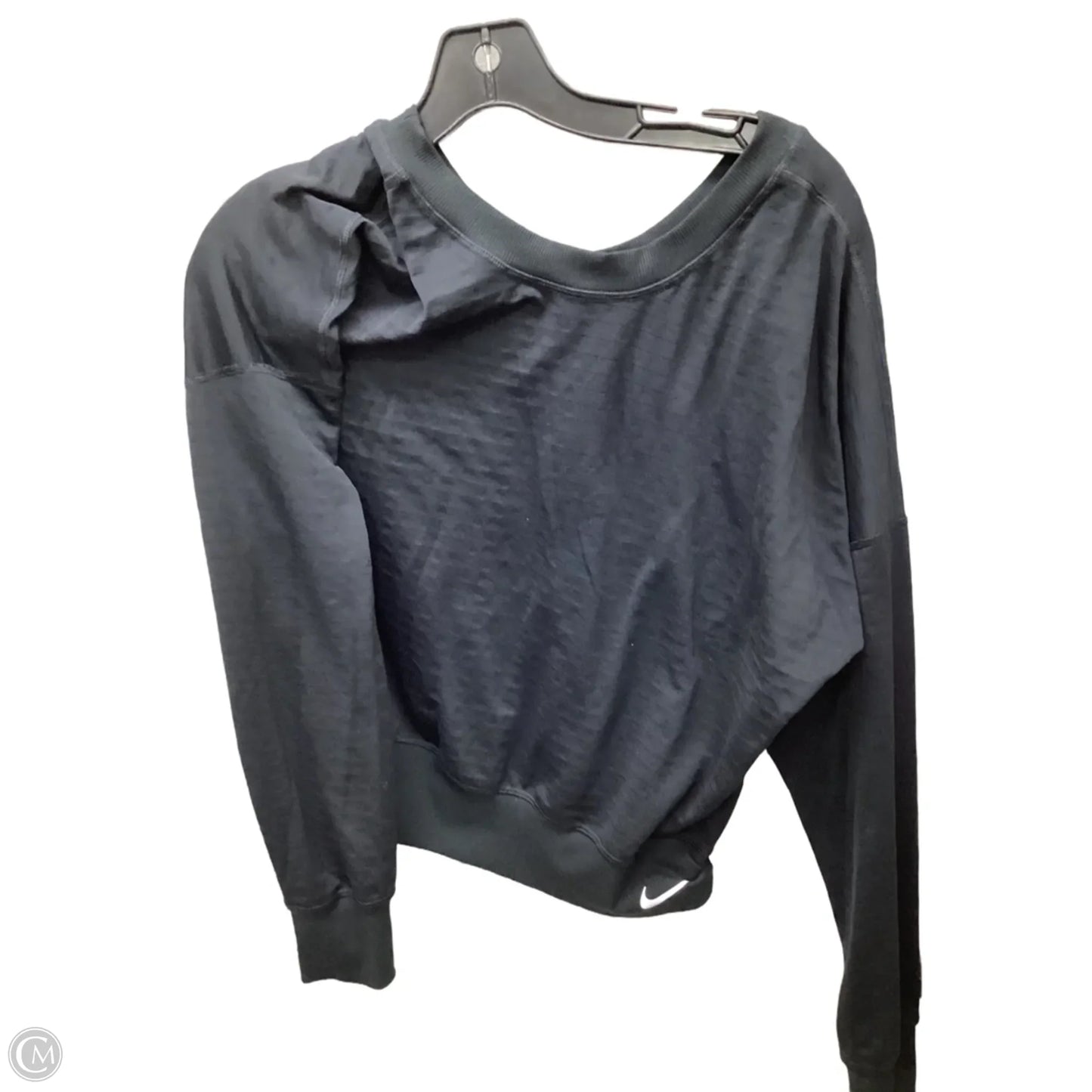 Top Long Sleeve By Nike In Black, Size: S