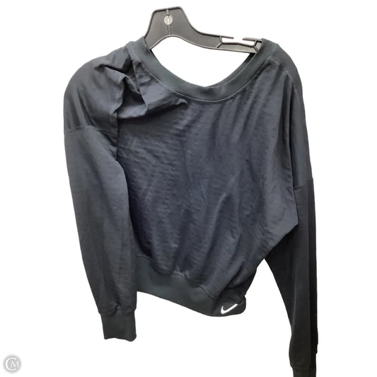 Top Long Sleeve By Nike In Black, Size: S