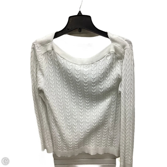 Top Long Sleeve By Tommy Hilfiger In White, Size: M