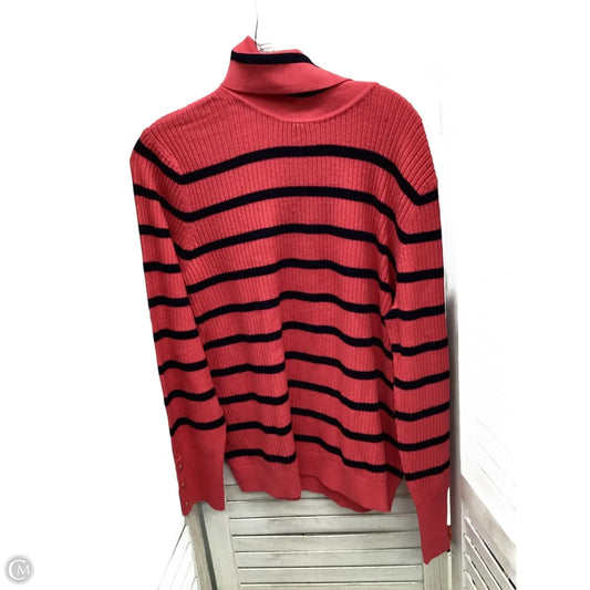 Top Long Sleeve By Talbots In Striped Pattern, Size: Xl