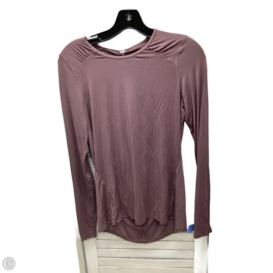 Top Long Sleeve By Lululemon In Mauve, Size: S