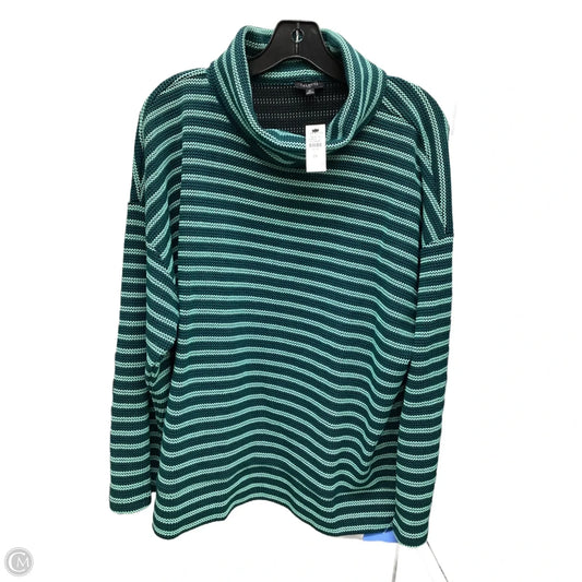 Top Long Sleeve By Talbots In Striped Pattern, Size: 2x