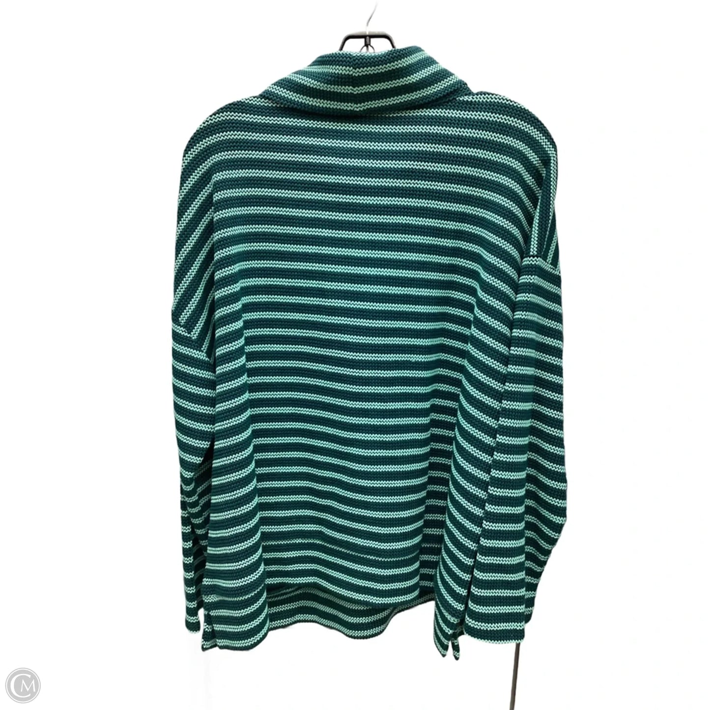Top Long Sleeve By Talbots In Striped Pattern, Size: 2x