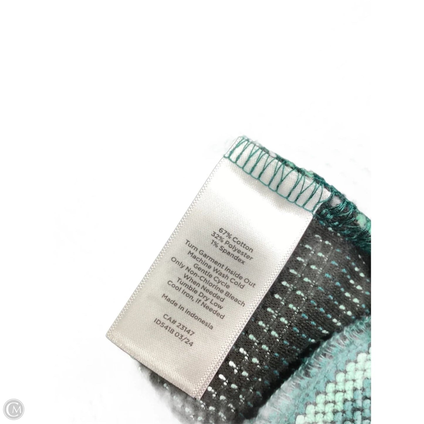 Top Long Sleeve By Talbots In Striped Pattern, Size: 2x