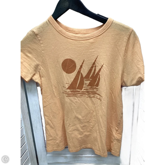 Top Short Sleeve By Old Navy In Peach, Size: Xs