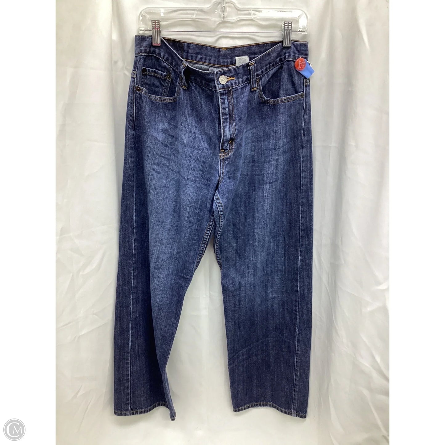 Jeans Boyfriend By Levis In Blue Denim, Size: 12