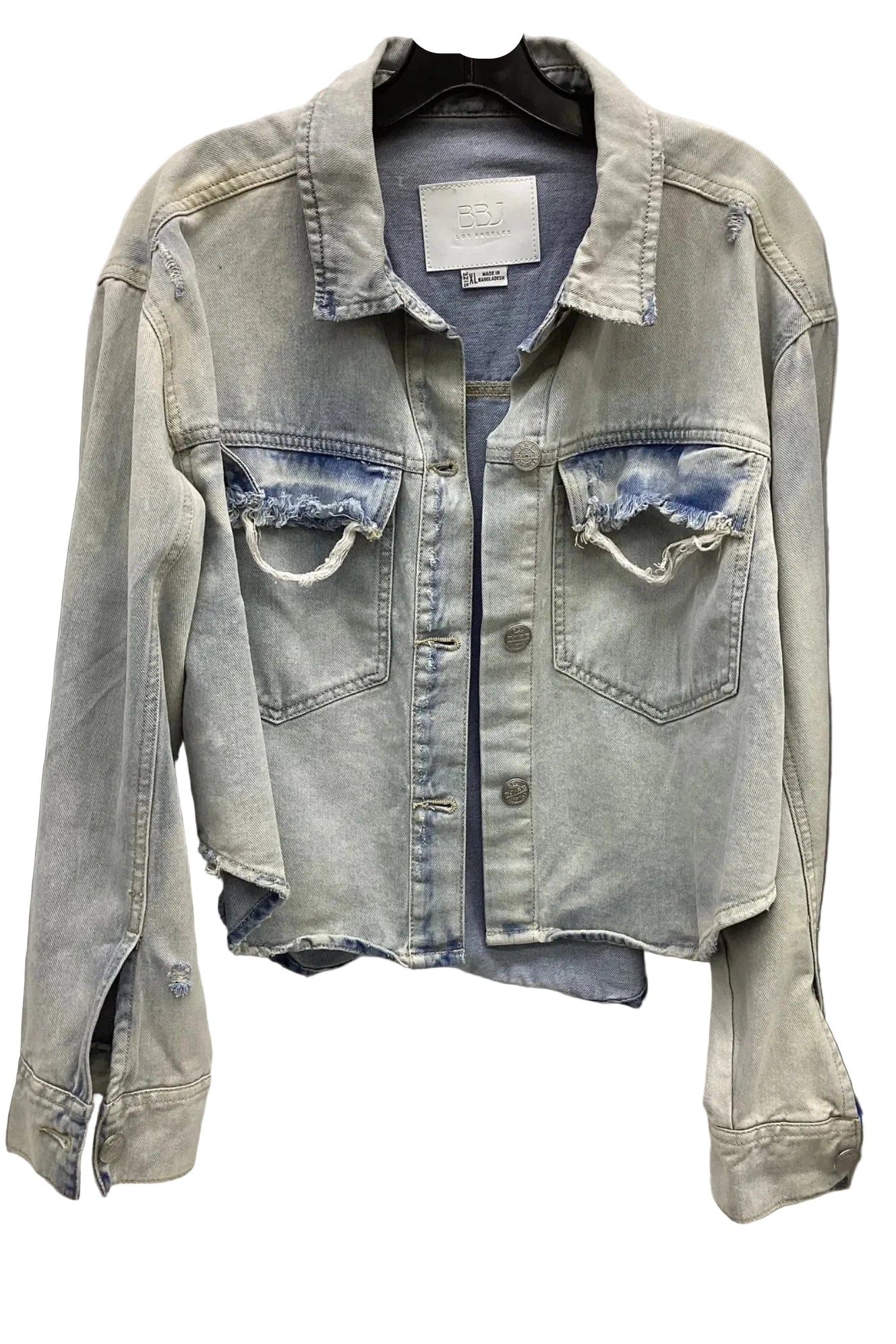 Jacket Denim By Clothes Mentor In Blue, Size: Xl