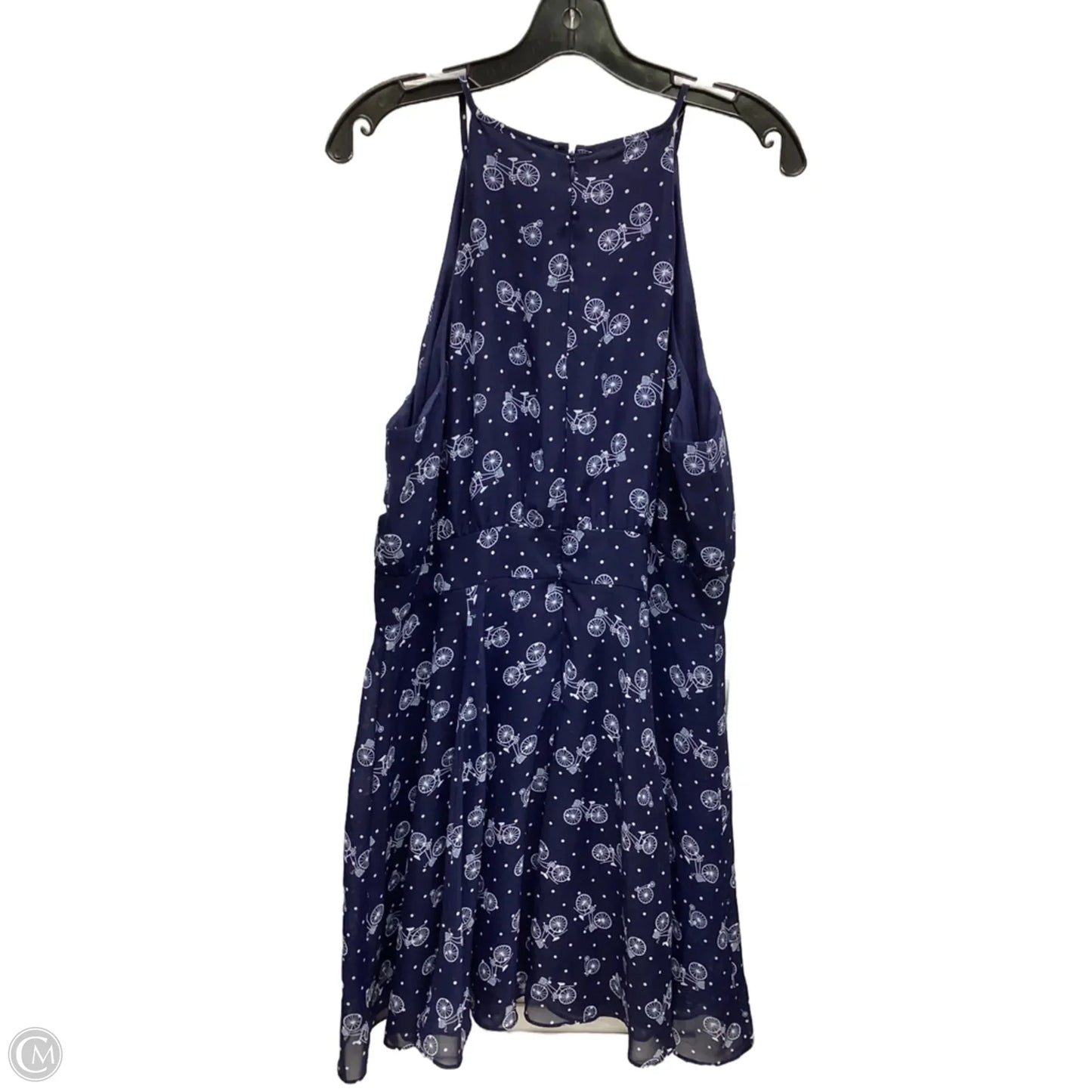 Dress Casual Midi By Maison Jules In Blue & White, Size: Xl