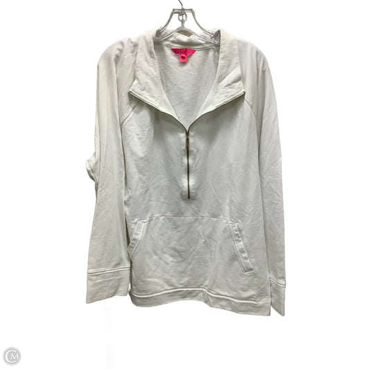 Top Long Sleeve Designer By Lilly Pulitzer In White, Size: Xxl