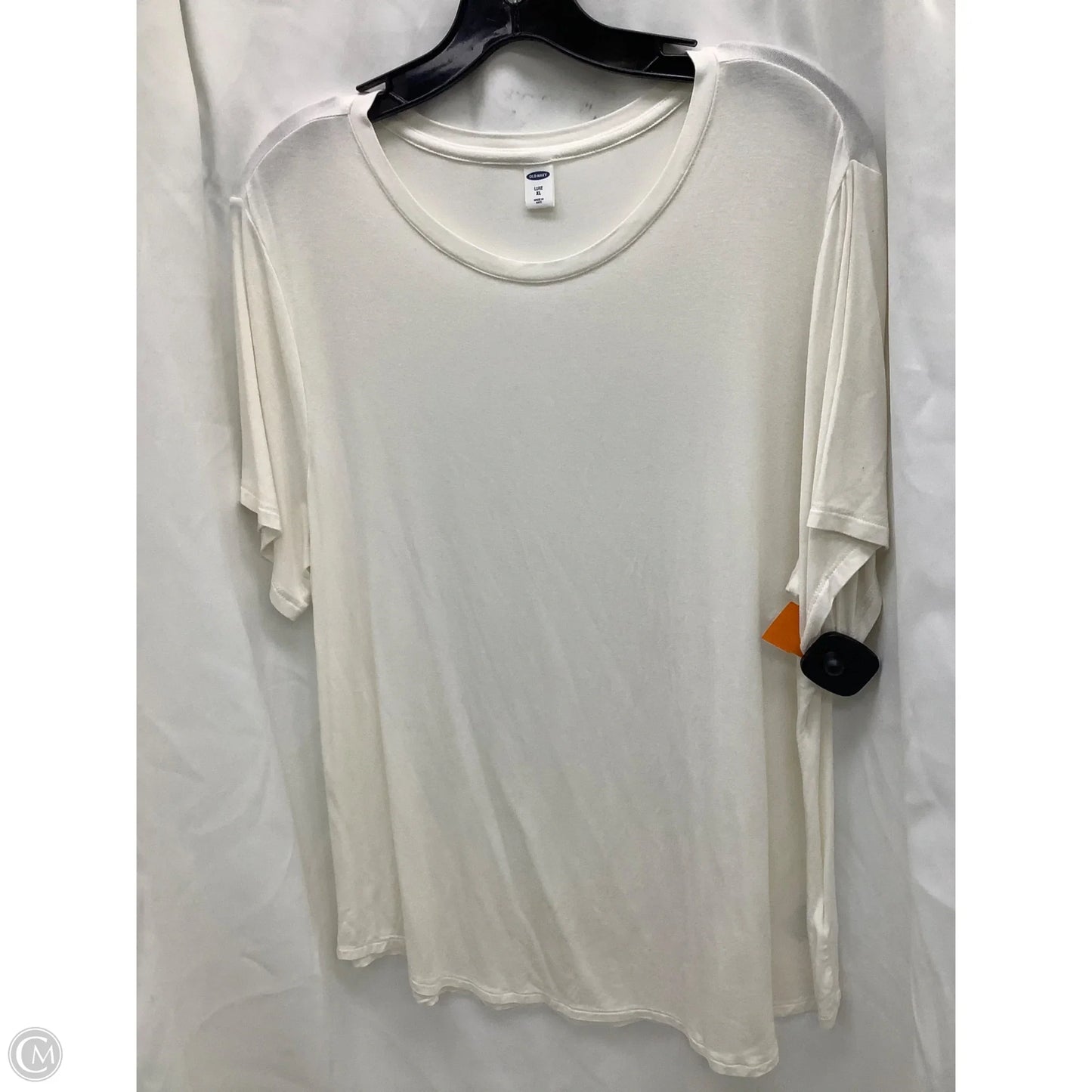 Top Short Sleeve By Old Navy In White, Size: Xl
