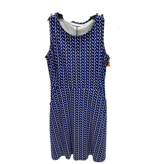 Dress Casual Midi By New York And Co In Blue, Size: S