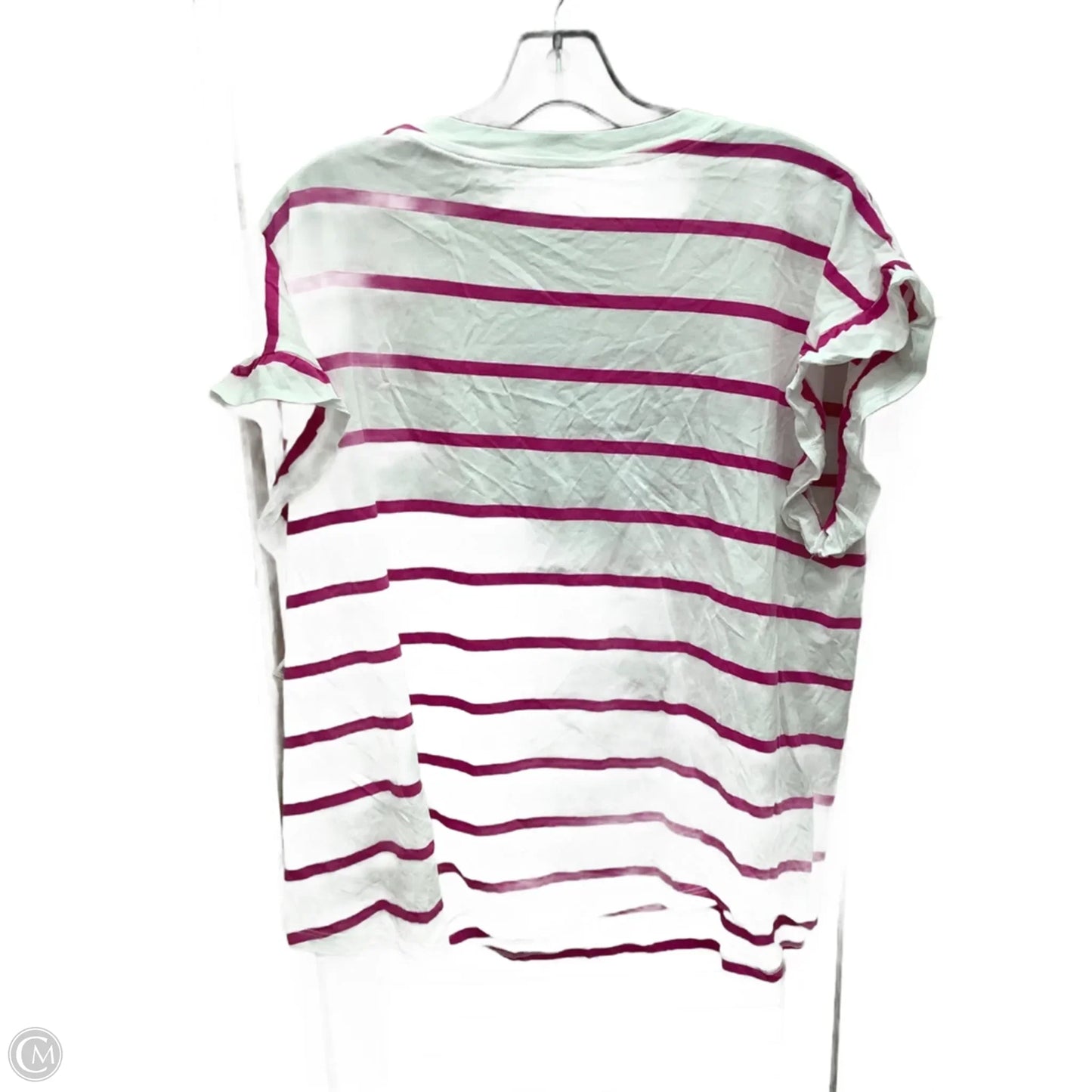 Top Short Sleeve By Crown And Ivy In Striped Pattern, Size: Xxl